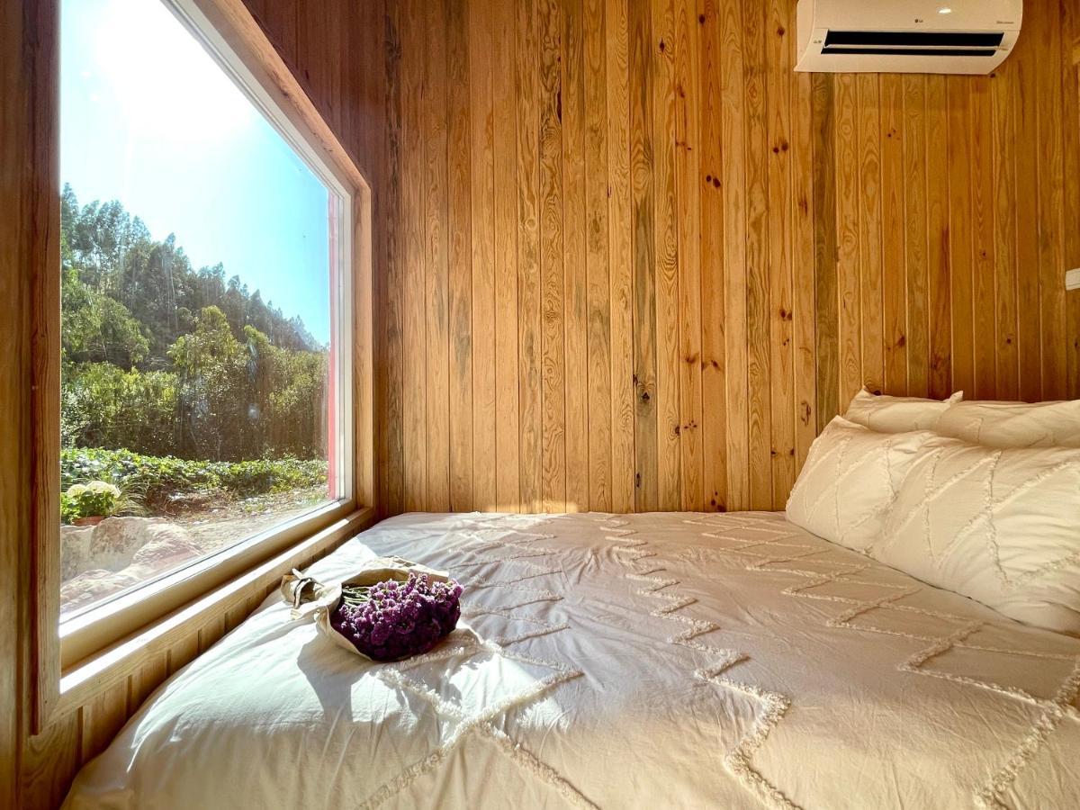 Nativo Natureza Pink Wood Cabin Cela  Buitenkant foto