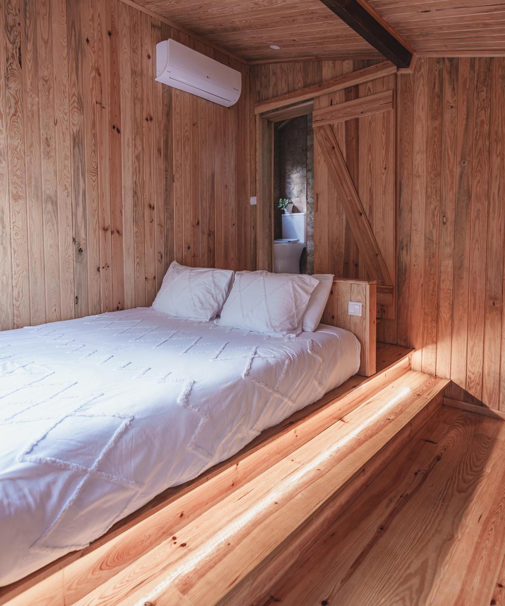 Nativo Natureza Pink Wood Cabin Cela  Buitenkant foto